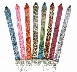 2021 Lot mix Leopard print Straps phone Lanyard ID Badge Holders Mobile Neck Key chain