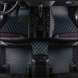 Custom Car floor mats for audi A1 A3 A4 A6 A7 A8 A6L rs4 RS5 rs6 rs7 AVANT a3 a5 sportback accessories carpet mat -Black /blue