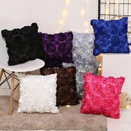 40x40cm Rose flower style Hotel soft cushion cover pillow case Pillowcase Without insert BBB14491