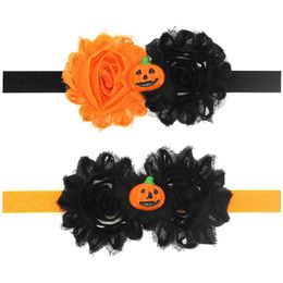 Baby Halloween Headbands Pumpkin Skull Hairband Kids Flower Headband for Boys Girls Children Hair Accessories KHA240
