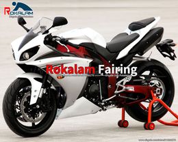 Road Bike Cowling For Yamaha YZF R1 YZF-R1 2009 2010 2011 Body Fairings Kit YZF1000 R1 09 10 11 White Covers (Injection Molding)