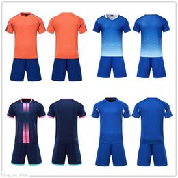 2021 Soccer jersey Sets smooth Royal Blue football sweat absorbing and breathable children's training suit 001 4312