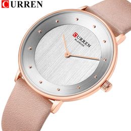 Fashion Simple Ladies Watches Design Comfortable Leather Quartz Womens Wrist Watch Curren Brand New Female Watch Bayan Kol Saati Q0524