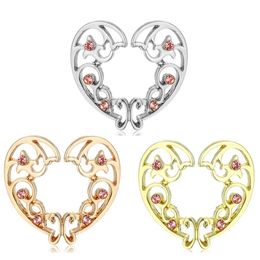 YYJFF D0678 Heart No-Piercing Nipple Ring Mix Colors