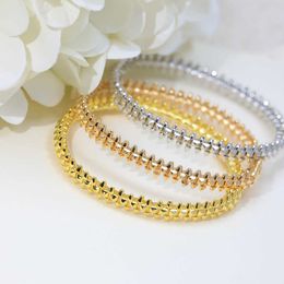 New Trend Fashion Rivets Bracelet Rose Gold Platinum The Beads Can Move Luxury Handsome Street Style Classic Romantic Style 2022299A