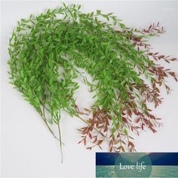 Decorative Flowers & Wreaths GOOD! Artificial Weeping Willow Leaves Wall Vines Simulation Leaf For Home Office Decoration1 Factory price expert design Quality