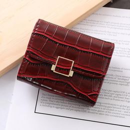 Card Holders Women Bag Female Buckle Wallet Multi Function Driver's License Folder Credit Organ Leather Id Holder