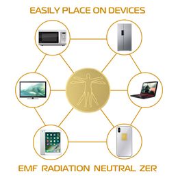 Gadgets EMR Shield Anti RadiationGadgets Stickers 24k Energy Anti-electromagnetic wave Cell Phone Negative Ion+Far Infrared