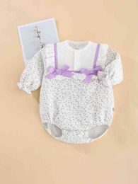 Peninsula Baby Ditsy Floral Tie Front Bodysuit SHE