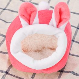 1pc Small Animal Nest Soft Pet Cage for Hamster Accessories Pets Bed Mouse Cotton House Cave Winter Warm Pig Rat Hedgehog