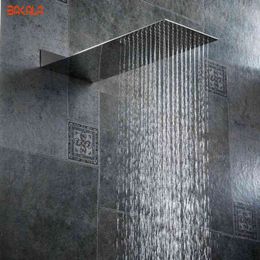 BAKALA stainless steel shower head pressure booster wall quality bathroom rainfall shower head BR-9906 H1209