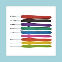 Craft Tools Arts, Crafts Gifts Home & Garden9Pc/Set Metal Hook Crochet Tool With Soft Handle Diy Knitting Needles Drop Delivery 2021 5Idrc