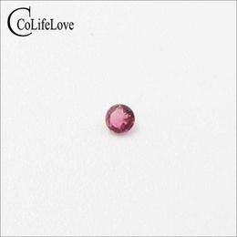 2.5 mm round pink tourmaline natural VS grade tourmaline gemstone 5 pcs a lot tourmaline loose stone H1015