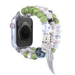 Luxury Women Bracelet Jewellery Strap For Apple Watch Band 45mm 41mm 42mm 44mm 38mm 40mm Fashion Watchbands iWatch 7 6 5 4 3 SE Wristband Smart Accessories