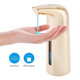 Automatic Liquid Soap Dispenser 400Ml Touchless IR Infrared Sanitizer Dispensador For Bathroom Kitchen 211206
