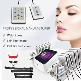 Portable Professional Lipolaser Slimming Machine 14 Pads 650nm Lipo Laser Slim Beauty Equipment