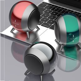 TWS wireless bluetooth speaker mini metal cannon audio gift high-quality portable plug-in cartoon speakers