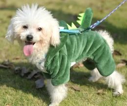 Dog Apparel clothes dinosaur transformed pet clothes wholesale thickened warm direct four legged