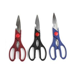 Home Manufacturers Bottle Opener Scissors Multifunctional Stainless Steel Kitchen Tools Fruits and Vegetables Seafood Scissors