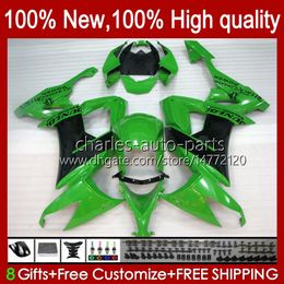 Bodywork Kit For KAWASAKI NINJA ZX1000C 1000CC ZX-10R Green blk hot 2008 2009 2010 Body 56No.89 ZX1000 C ZX 10R ZX10 10 R 1000 CC 08-10 ZX10R 08 09 10 Motorcycle Fairing