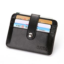 Unisex Business Card Wallet Fashion Women Men Pu Leather Coin Money Card Holder Pocket Organiser Money Bags Purse