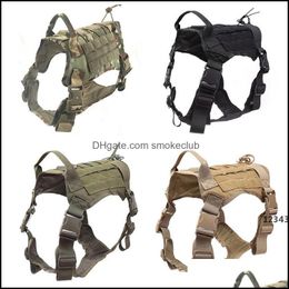 Dog Apparel Supplies Pet Home & Garden Medium And Large Clothes Outdoor Tactical Vest Camouflage Dogs Vests Tactics Llf10879 Drop Delivery 2
