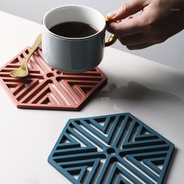 Mats & Pads Pink/Blue Silicone Table Heat Insulation Anti Scald Mat Bowl Home Kitchen Pan Dish Meal Cup Coasters