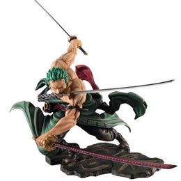 japanese anime one piece Roronoa Zoro figurine 2 style Combat ver. Pvc Action Model Collection Cool Stunt Figure Toy Q0621