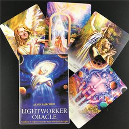 44pcs LIGHTWORKER Oracles Fate Divination Artistic Tarot Cards Board Game for Entertainment with English PDF Guidebook