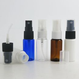 50pcs 15ml 15cc 1/2oz Travel Empty Small Plastic Fine Mist Spray Liquid Perfume Bottle with black white clear Sprayer Atomiser