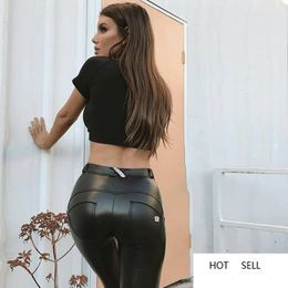 black leather pants jogger pleather fitness women warm winter leggins yoga