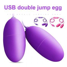 Vibrator Double Vibrating Eggs Butt Plug With Bullet Vibratior Clitoris Stimulator Masturbation Prostate Massager Sex Toys P0818