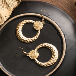 3Pair/Lot Boho Goldn Earrings Round Vintage Ethnic Hanging Dangle Drop Earrings for Women Female Indian Jewellery Gift Accessories