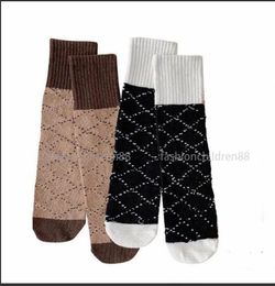 Kids Boys Girls Letter Socks Baby Breathable Classic Sock Gift High Quality Children's Clothes Stockings 3Pairs/set