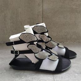 2021 Designer Frauen Slidedes Sandale Mode Sommer Schmetterling Strass Sandale Top Qualität Flache Schuhe Damen Flip-Flops Größe 35-43 W1