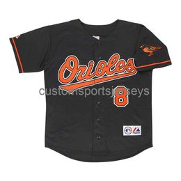 NEW Cal Ripken Jr. Black Jersey w/ Team Patch XS-5XL 6XL stitched baseball jerseys Retro