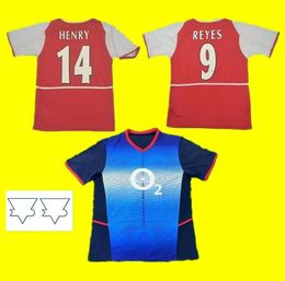 2002 2003 2004 Retro soccer jersey home red away blue classic Vintage football shirt 02 03 04 PIRES BERGKAMP HENRY REYES GILBERTO COLE With