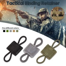 2pcs Tactical MOLLE Elastic Molle Ribbon Buckle Tactical Binding Retainer for Antenna Stick Pipe Elastic Rope Webbing Buckle