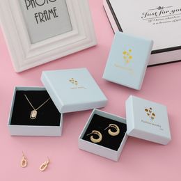 Necklace Package Paper Gift Boxes Luxury Packaging Retail Display of Jewellery Earring Pendant Keychain Ring with Velvet