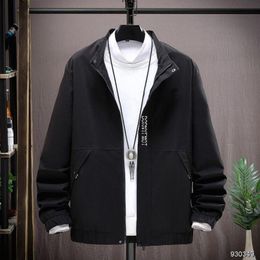 Classic Men's Jackets Autumn High Quality Men Solid Colour Coats Streetwear Hip Hop Zipper Slim Clothes Plus Size M-4XL