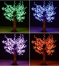 New Outdoor RGB color LED Cherry Blossom Christmas Tree lamp 1.5M 432 led bulds Xmas tree Light for home Festival Decor