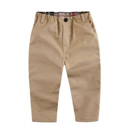 2022 spring new Fashion Trend Children Trousers Boys Brand Plaid Pants Casual Autumn Infant Kids Clothing High Quality Newborn Baby Sports Trouser