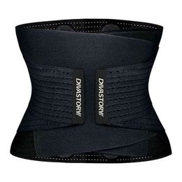 Burvogue Neoprene Sweat Waist Trainer Fitness Belt Thermo Body Shaper Trimmer Corset Waist Cincher Wrap Workout Slim Shapewear 211029