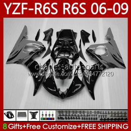 OEM MOTO Bodywork For YAMAHA YZF-R6S YZF-600 YZF R6S 600CC 2006-2009 Bodys 96No.209 YZF R6 S 600 CC YZFR6S Grey Flames 06 07 08 09 YZF600 2006 2007 2008 2009 Fairing Kit