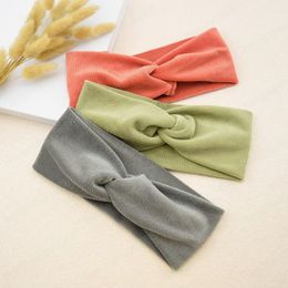 Fashion Women Headband Soft Sport Hairband High Elastic Hair Band For Girls Soft Solid Color Turban Autumn Headwear