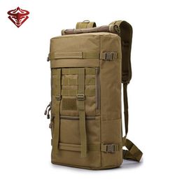 60L 50L Hiking Backpack Camping Bag tactical sling bag Tactical Mountaineering Climbing Molle Nylon Army Bags Travel Outdoor Q0721