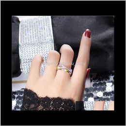 Band Rings Jewellery Drop Delivery 2021 Japanese And Korean Influx Of Students Female Net Red Personality Tail Ring Iivqb