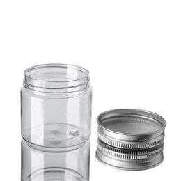 30 40 50 60 80ml Plastic Jars Transparent Storage Cans Boxes Round Bottle DH9860