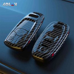 Carbon Fiber Car Remote Key Case Cover Shell Fob For A1 A3 8V 8P 8L A4 A5 B8 B9 8T A6 A7 C6 C7 Q3 8U Q5 Q7 4M TT TTS Coupe