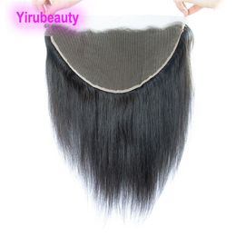 Peruvian 13X6 Lace Frontal HD Silky Straight 13*6 HD Frontal Free Part Body Wave 100% Human Hair Products Natural Color